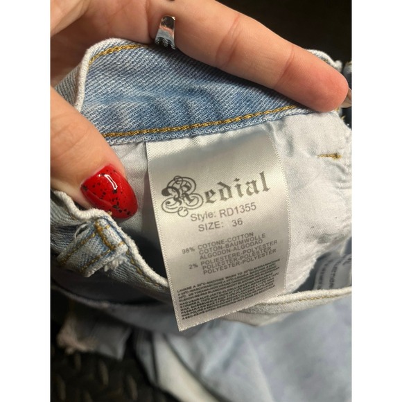 Redial Premium‎ Denim Collection Distressed Light Wash High Waist Jeans - Picture 5 of 5